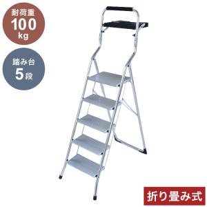 谷村実業 アルミ製トレー付き脚立 5段 TAN-3010-5 1台 : DIY FACTORY