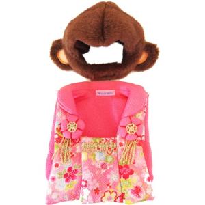キャットプリン お猿ちゃんの晴れ着セット 金彩ピンク 代引不可 Www Mohmmadiyon Com