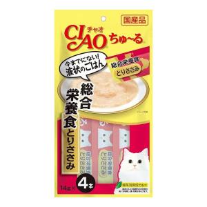 24個セット CIAO ちゅ~る 総合栄養食 とりささみ 14g×4本 x24