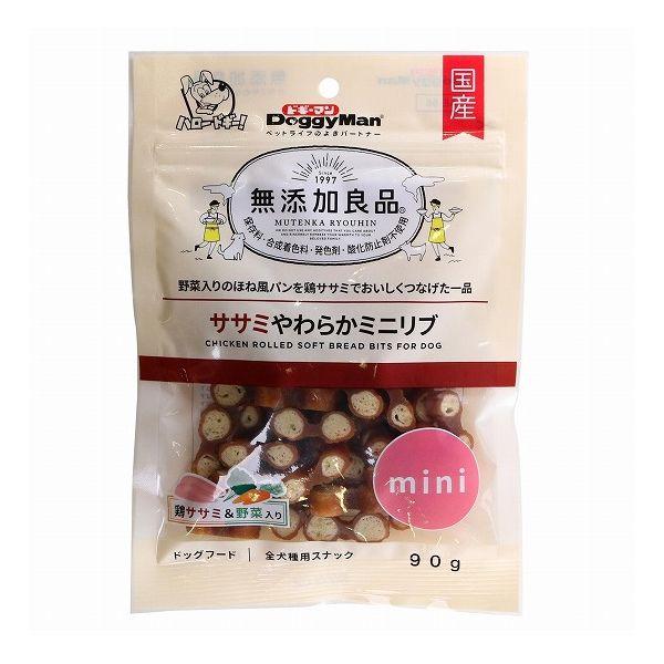 12個セット ドギーマン 無添加良品 ササミやわらかミニリブ 90g x12