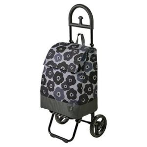 シャルミス ショッピングカート 花柄 グレー ウノフク 15-5039-20 花 花びら 綺麗 保冷...