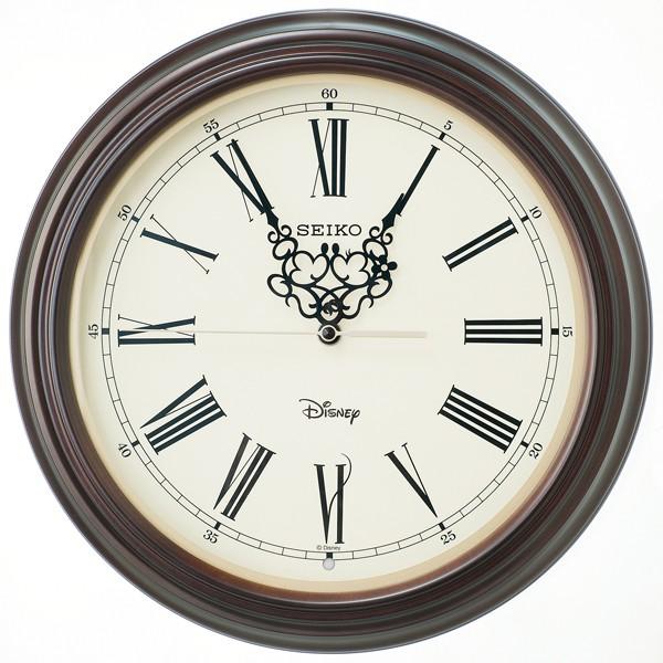 セイコー SEIKO 大人ディズニー 掛け時計 FS507B ホワイト/ブラウン