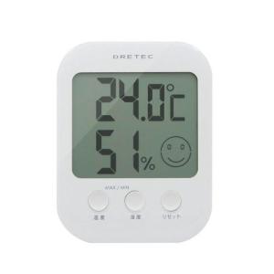 ドリテック DRETEC デジタル温湿度計 オプシス ホワイト O-230WT｜rcmdse