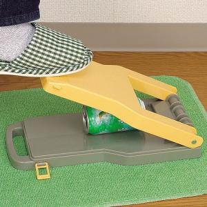 アーネスト 缶/ペットボトル潰し器 カルペチャ 踏むだけカンタン A-75108 空き缶潰し 空き缶つぶし器 空き缶圧縮器 キッチン ゴミ 分別 空き缶プレス