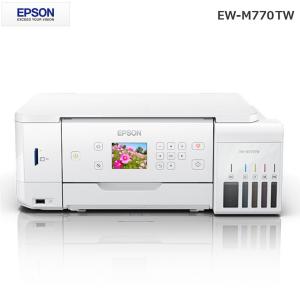 エプソン EPSON エコタンク 大容量インクタンク搭載 A4 EW-M770TW ホワイト プリンター 白黒 カラー A4 コピー インクジェットプリンター スキャナー｜rcmdse