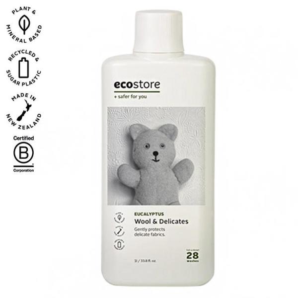 単品3個セット ecostore デリケート&amp;ウールウォッシュ おしゃれ着用 1L エコストア 洗剤...
