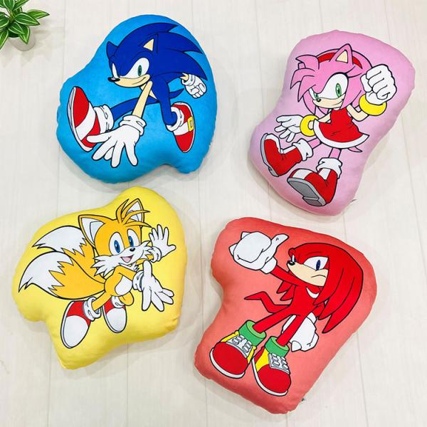 MORIPiLO ソニック エミー テイルス ナックルズ 抱き枕 もちもちダイカットクッション ぬい...