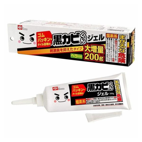 レック 黒カビくんカビとりジェル 200g ヘラ付き C00092 カビ取り剤 代引不可 激落ちくん