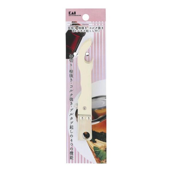 5個セット 貝印 wellness 缶切り・栓抜き・コルク抜き プルタブ起こし付 DH6519 缶切...