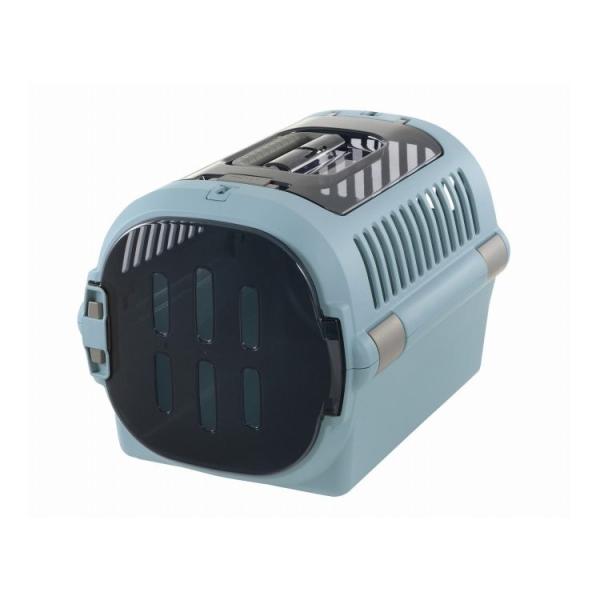 リッチェル キャンピングキャリー ファイン ダブルドア M ブルー ペット キャリー ハード ドライ...