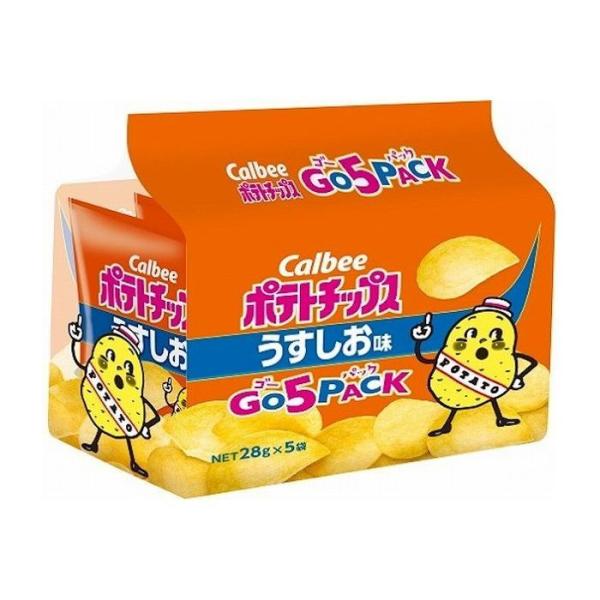 8個セット カルビー ポテトチップス うすしお味 5パック 28gx5袋 x8コ 代引不可