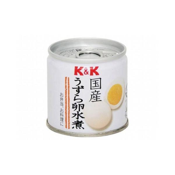まとめ買い K&amp;K 国産 うずら卵水煮 EO缶 SS2号缶 x6個セット 食品 まとめ セット セッ...