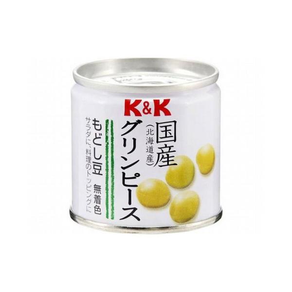 まとめ買い K&amp;K 国産 グリンピース 無着色 EO缶 SS2号缶 x6個セット 食品 まとめ セッ...