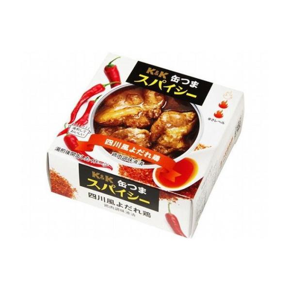 6個セット K&amp;K 缶つま 四川風よだれ鶏 75gx6コ 代引不可