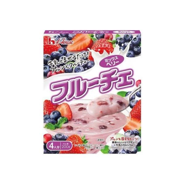 単品60個セット ハウス フルーチェ ミックスベリー 200g 代引不可