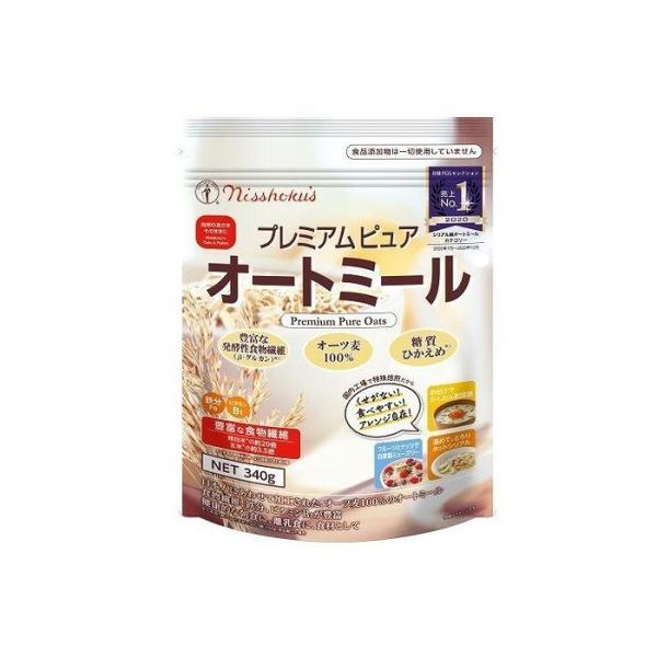 4個セット 日本食品製造 プレミアムピュアオートミール 340g x4 セット まとめ売り セット販...