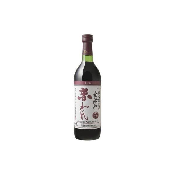 蒼龍葡萄酒 株 蒼龍 無添加 甘口 赤わいん スクリュー 720ml x1 代引不可