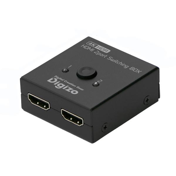 日本正規代理店 プリンストン Digizo 2ポートHDMI切換器 4K HDR@60fps 入出力...