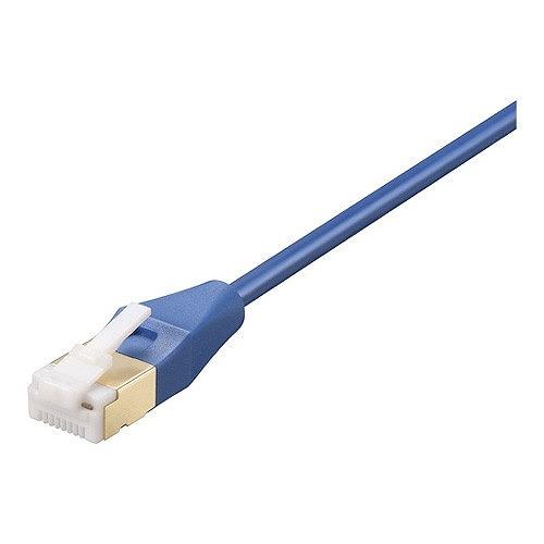BUFFALO ツメ折れないCat7 LANケーブルスリム 5m ブルー BL7TS50BL 代引不...