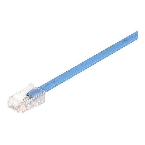 BUFFALO ツメの折れないLANケーブル Cat5e フラット50m ブルー BL5EF500B...