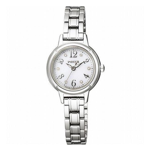 ウィッカ 婦人ソーラー腕時計 シルバー KH9-914-15 装身具 婦人装身品 婦人腕時計 代引不...