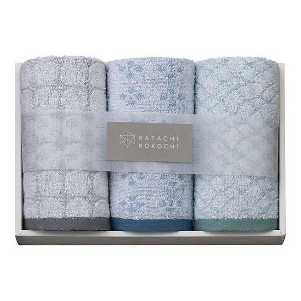 カタチココチ フェイスタオル3枚セット K-20150 代引不可