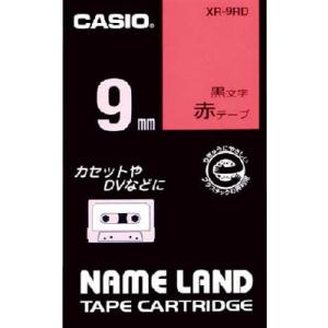 カシオ ネームランド用テープカートリッジ 粘着タイプ 9ｍｍ XR-9RD ＯＡ・事務用品・ラベル用品｜rcmdse