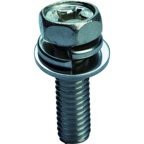 TRUSCO トラスコ 座金・ばね座金組込十字穴付六角ボルト SUS M4X12 50本入 Y336...