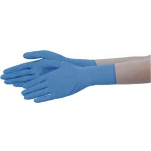 テイジン ニトリル手袋 青 ＬＬ NBR-PF10B-LL 作業手袋・使い捨て手袋 粉なし