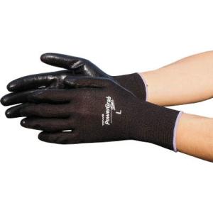トワロン パワーグラブＺＥＲＯ ブラック Ｍ 512-M 作業手袋・すべり止め背抜き手袋