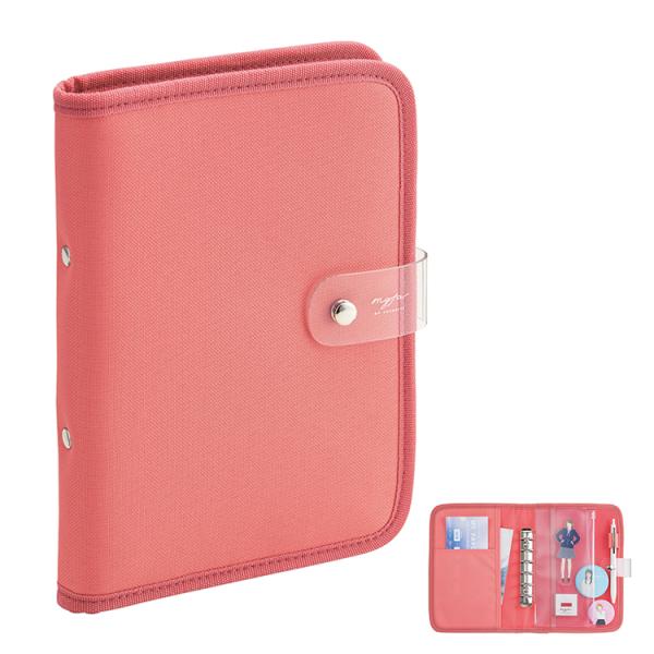 LIHIT LAB. myfa コレクションバインダー N3320-3 コーラルレッド 文具 文房具...