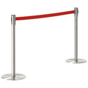 テラモト ベルトパーテーションスタンド Light ベルト赤 SU-661-300-2 1本 代引不...