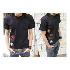 戦国武将Tシャツ 〔小早川家 右三つ巴〕 XS...の詳細画像2