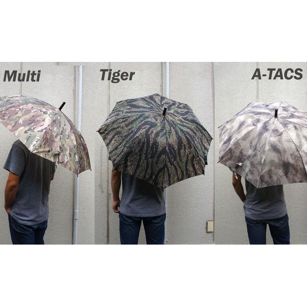ミリタリー 迷彩柄 8本骨 直径100cm大型洋傘 A-TAC S柄 代引不可