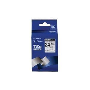 (業務用30セット) ブラザー工業 強粘着テープTZe-S251白に黒文字 24mm 代引不可
