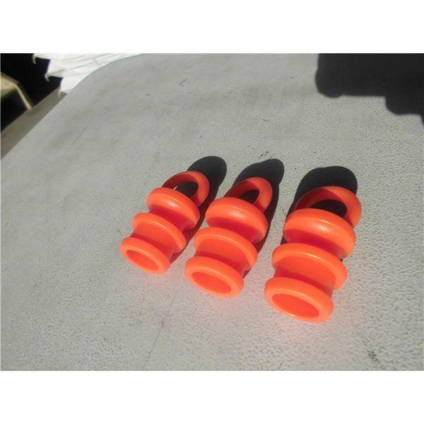〔10個セット〕 ソフトコーン用プラスチックチェーンリング 〔50mm〕 PVC製 代引不可