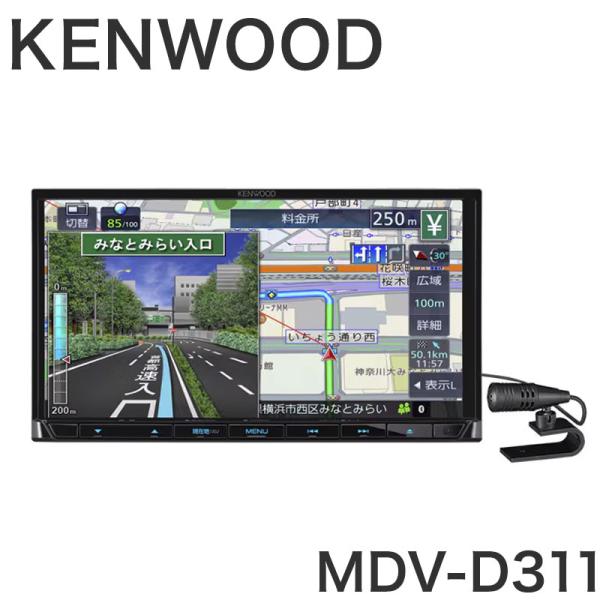 ケンウッド カーナビ MDV-D311 彩速ナビ 7V型/180mmモデル 7インチ ワンセグTVチ...