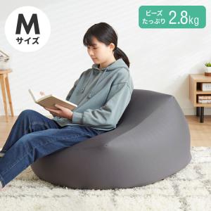 ビーズクッション本体 58×58×35cm ヌードタイプ Mサイズ 極小ビーズ へたりにくい 低VOC 大きい 北欧 マイクロビーズクッション 中身 ソファ