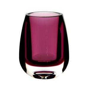 ハンマーグラス 割れない ガラス ポリカーボネート PVティアドロ パープル 8x10.5xH13 花材 花器