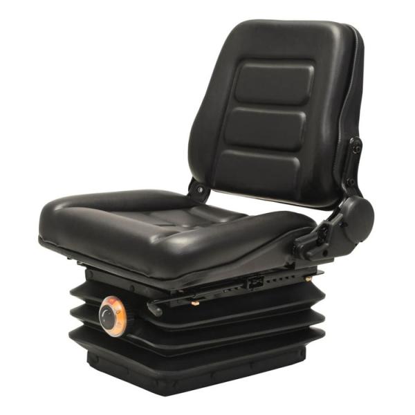 vidaXL フォークリフト&amp;トラクター用シート サスペンション&amp;調節可能な背もたれ付き 屋外用電源...