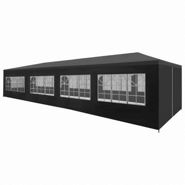 vidaXL パーティーテント 3x12m アントラシートホーム ガーデン 芝 ガーデン アウトドア...