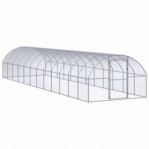vidaXL 屋外鶏小屋 3x12x2 m 亜鉛メッキ鋼製動物 ペット用品 ペット用品 小動物用品 小動物 飼育・ケージ 代引不可