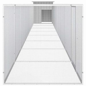 vidaXL チキンケージ グレー 900x9...の詳細画像3