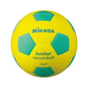 ミカサ MIKASA スマイルサッカーボール 3号 イエロー×グリーン SF3JYLG｜rcmdse