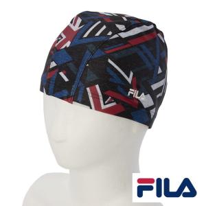 FILA fila フィラ プリントキャップ フィットネス エクササイズ ダイエット 水着 水泳 プール 海 ジム 運動 スポーツ｜rcmdsp