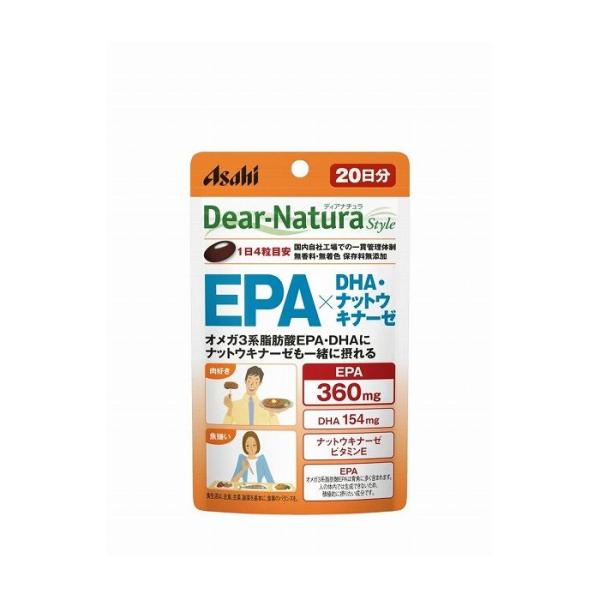 アサヒグループ食品 ディアナチュラ スタイル EPA X DHA ナットウキナーゼ 80P 健康食品...
