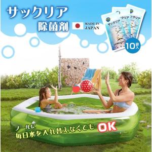プール塩素消毒剤 顆粒 10g×10袋入り ビ...の詳細画像1
