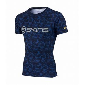 SKINS スキンズ SOFT Compression Wear メンズ スキンフィットシャツ SAS2715X カラー ネイビー サイズ M｜rcmdsp
