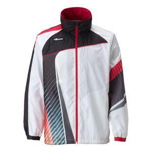 Ellesse（エレッセ） ETS53305 ウィンドアップジャケット WR ホワイト×レッド XSサイズ｜rcmdsp