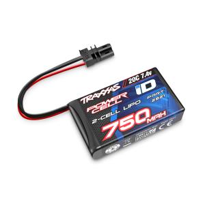 トラクサス　TRX4M　純正リポバッテリー 2s 750mAh 20c　IDコネクター traxxas｜rctrail